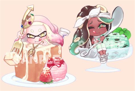 Cute Pearl and Marina Art | Splatoon Fanart