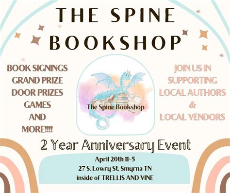 2 Year Anniversary Celebration The Spine Smyrna April 20 2024