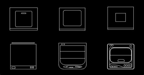 Washing Machine Dwg And Dryers Cad Block For Laundry