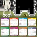 Calendário 2021 Cristiano Ronaldo Juventus PNG Imagem Legal