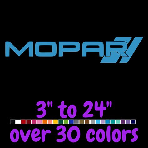 Mopar – Vinyl Decal – Custom Size – Sports Stickers USA