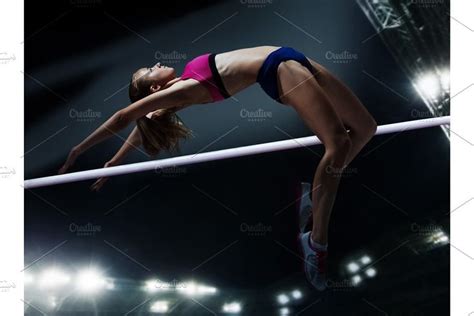 female athlete in action high jump | High jump, Female athletes, Athlete