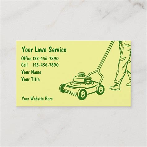 Simple Lawn Care Business Cards | Zazzle | Lawn care business, Lawn care business cards ...