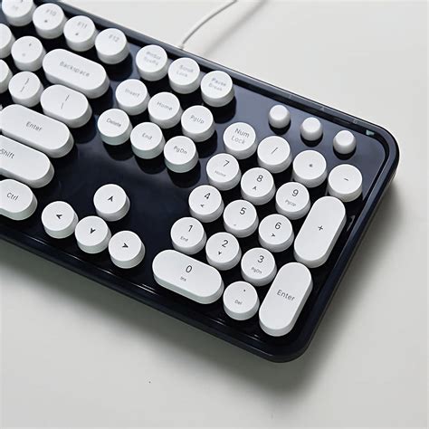 YJHBCYWM Ergonomic Mofii USB Wired Office Membrane Keyboard With