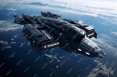 Free AI Image | View of futuristic looking spaceship 