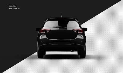 premium psd isolated black metallic modern sport hatchback car