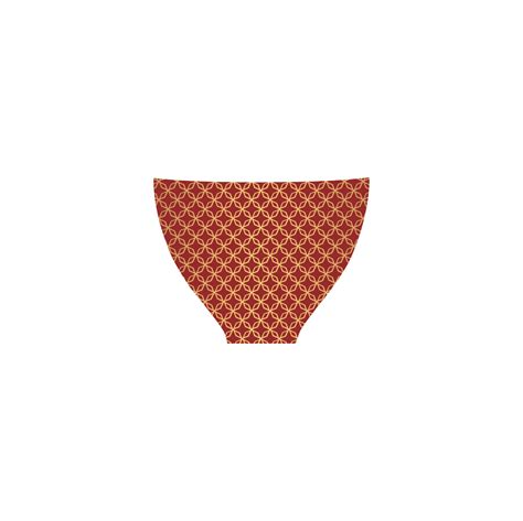 Solid Red Custom Bikini Swimsuit Model S Id D