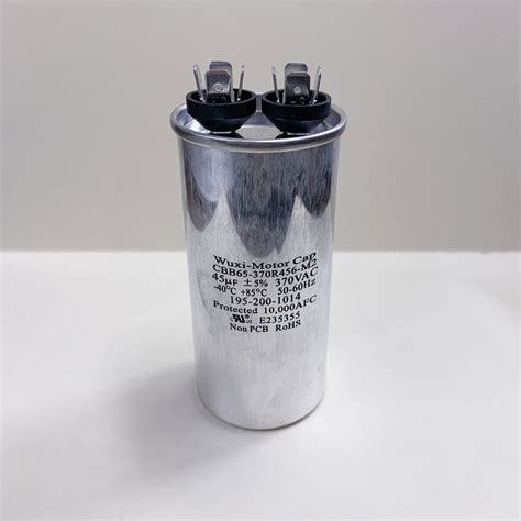 CBB65 370R456 M2 45 UF 370 VAC Capacitor 195 200 1014 16P002D21