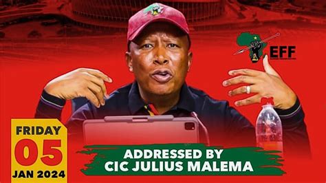 Julius Malema Press Conference Live Youtube