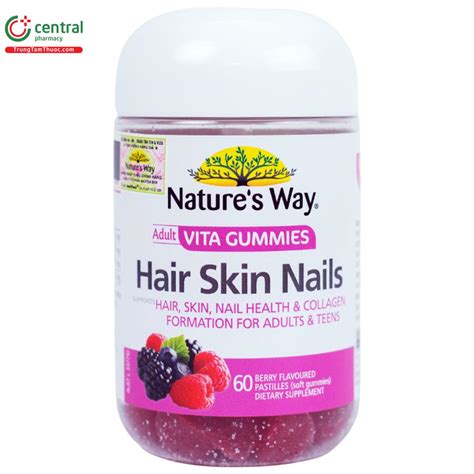 Thu C Natures Way Adult Vita Gummies Hair Skin Nails Gi P Da T C Kh E