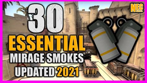 30 ESSENTIAL MIRAGE SMOKES YOU MUST LEARN UPDATED 2021 CSGO YouTube