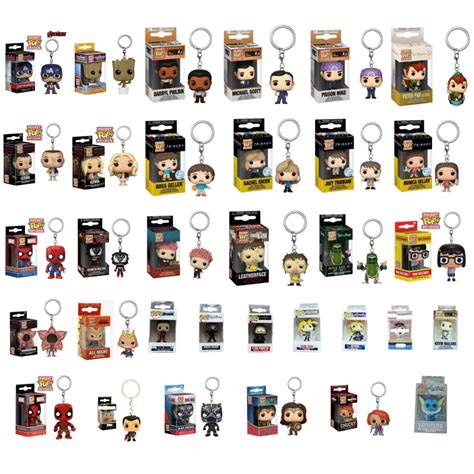 Chaveiro Funko pop pocket Keychain personagens Decoração Coleção animes