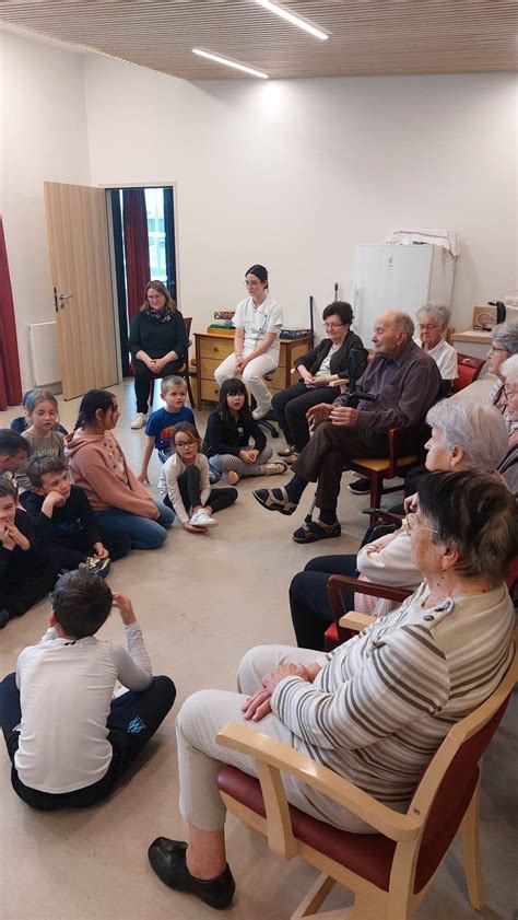 Echange Avec La Maison De Retraite Ecole La G Tinelle La Chapelle