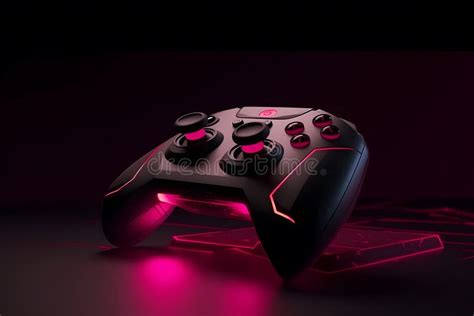 Neon Game Controller or Joystick for Game Console. Neural Network AI ...