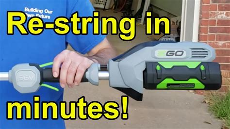 How To Reload String On Ego V Trimmer Youtube