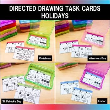 Directed Drawing Task Cards Holidays Dollar Deal By United Teaching