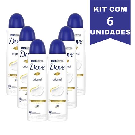 Kit 6 Desodorante Dove Original Aerosol Antitranspirante Spray Shopee