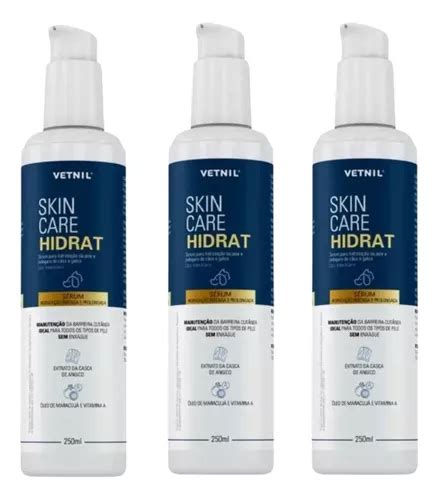 Kit 3x Skin Care Hidrat Vetnil 250ml Parcelamento Sem Juros