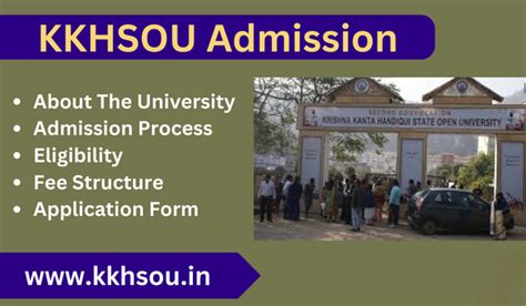 KKHSOU Admission 2024 25 Last Date Courses Fees