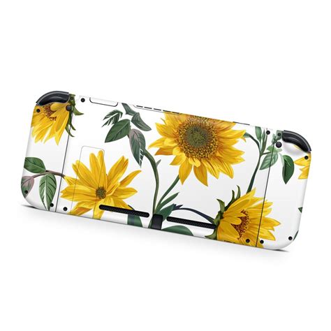 Yellow Sunflowers Skin For Nintendo Switch Decal Trendy Yellow Etsy