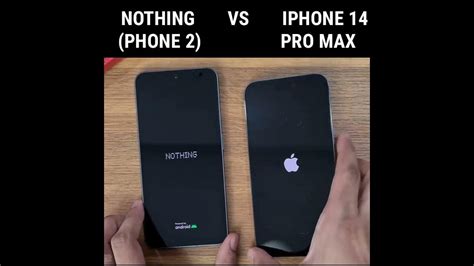 Nothing Phone 2 Vs Iphone 14 Pro Max Speed Test Shorts Youtube