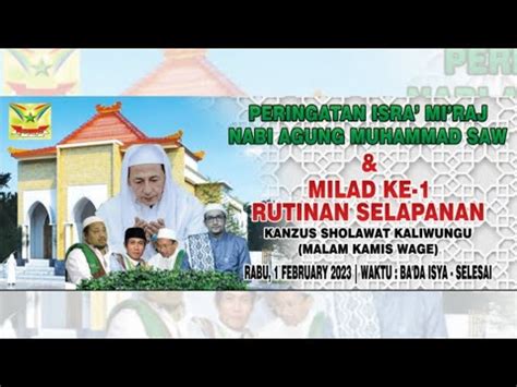 Maulid Nabi Muhammad Saw Milad Ke Rutinan Selapanan Malam Kamis