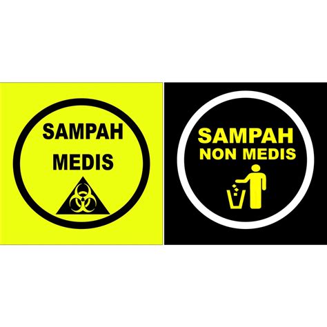 Jual Stiker Vinyl Sampah Medis Dan Non Medis Shopee Indonesia