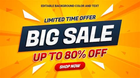 Premium PSD | Big sale modern banner promotional template