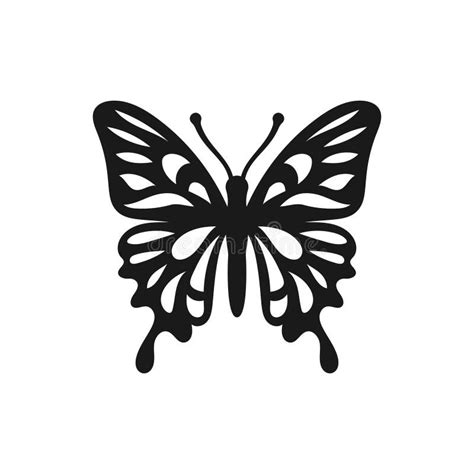 Butterfly Icon Butterfly Silhouette Vector Illustration Stock