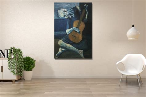 Picasso The Old Guitarist Canvasthe Old Guitarist By Pablo Picasso