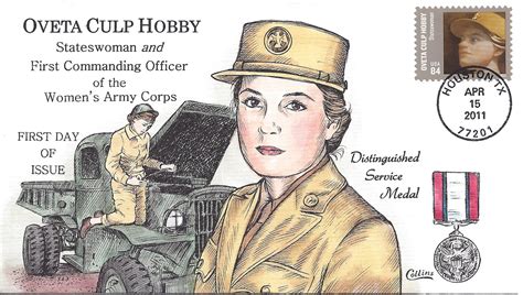 T4801 Oveta Culp Hobby — Collins First Day Covers