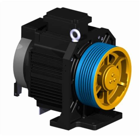 Elevator Motor Permanent Mangent Synchronous Gearless Traction Machine