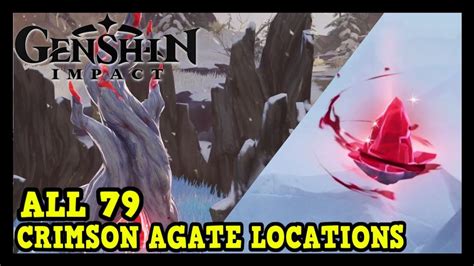 All 79 Crimson Agate Locations in Genshin Impact (All 79 Crimson Agate Locations) | Crimson ...