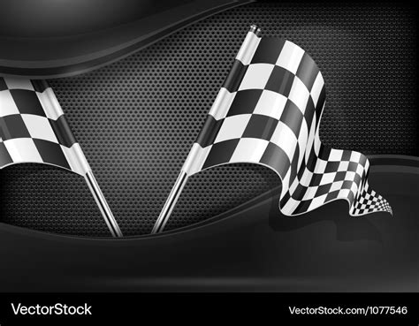 Chequered Flag Racing Background Royalty Free Vector Image