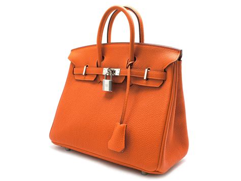 【楽天市場】hermes 【エルメス】 バーキン25 オレンジ×シルバー金具 L刻印 2008年製造 【中古】 Used S 特上品 型押し