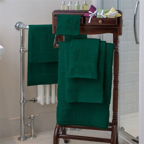 Nova colour Bath Mat - Dark Green - Cool Linen Limited