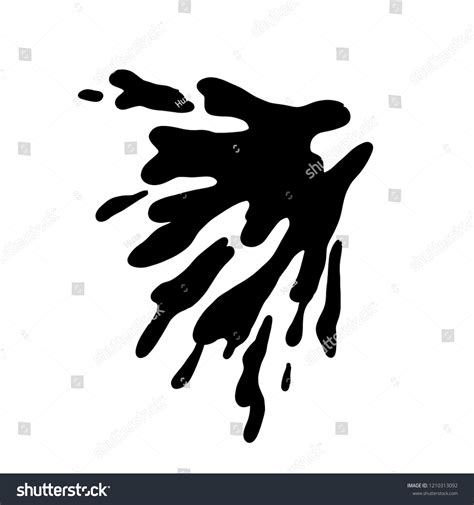 Hand Drawn Silhouette Water Splash Vector Stock Vector (Royalty Free ...