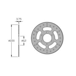 Disque De Frein Arri Re Mm Pour Derbi Senda Yamaha Dt Motorkit