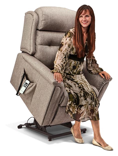 Roma Standard Fabric Electric Riser Recliner Sherborne Upholstery