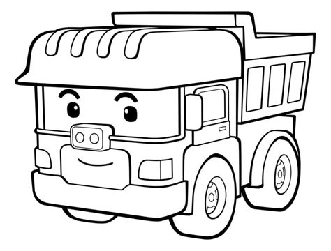 Раскраски Робокар Поли | Скачать и распечатать в формате А4