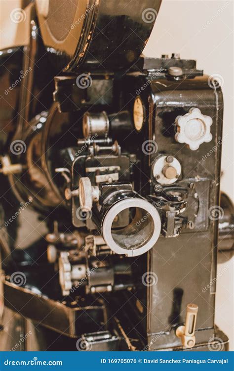 Old Movie Projector. Black Color Stock Photo - Image of projector ...