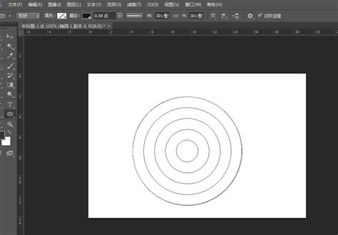 ps中同心圆怎么画如何用photoshop画出同心圆 羽兔网