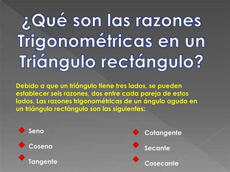 Razones Trigonometricas Ppt