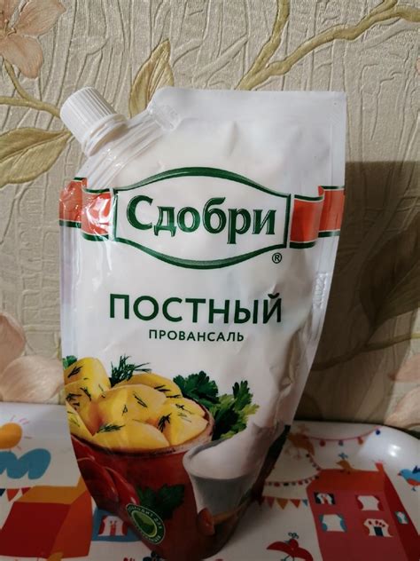 Майонез Сдобри Постный провансаль | отзывы