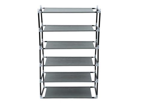 Feet Powder Coated Shelves Stainless Steel Shoes Storage Rack At