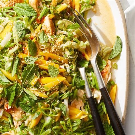 Crunchy Chicken And Mango Salad Recipe Eatingwell