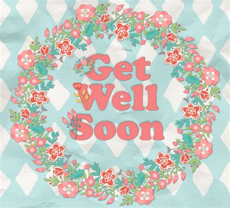 Get Well Soon Flower Wreath Free Get Well Soon Ecards Greeting Cards