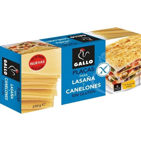 Placas para Lasaña y Canelones Gallo 250gr