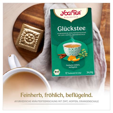 YOGI TEA Glückstee Bio Filterbeutel 17x1 8 Gramm medpex