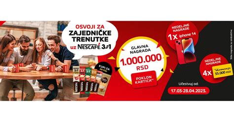 Nescafe Nagradna Igra Osvoji Za Zajedni Ke Trenutke Uz Nescaf In